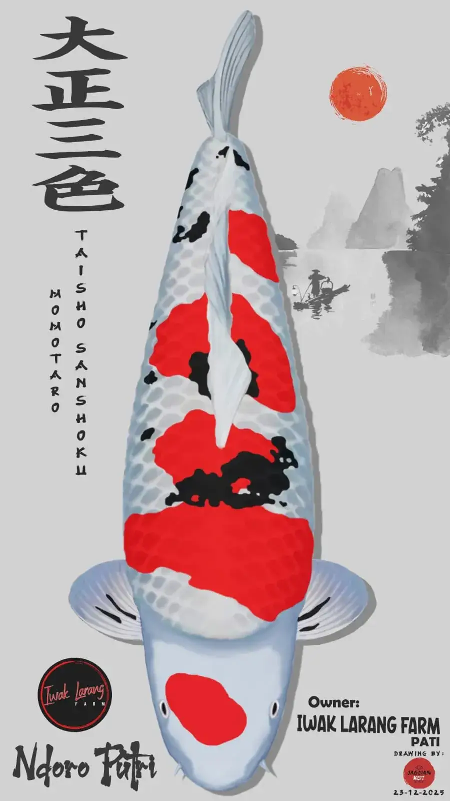 Mascot Iwak Larang Farm - Ndoro Putri