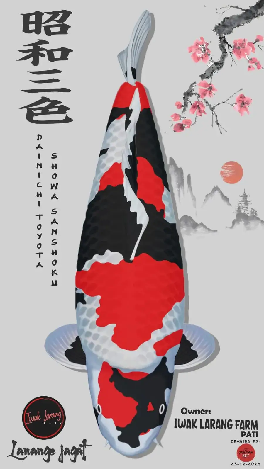 Maskot Iwak Larang Farm - Lanange Jagat